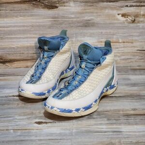 Nike Air‎ Jordan XV Retro SE North Carolina Argyle White Blue 325835-101 Mens 10
